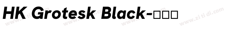 HK Grotesk Black字体转换